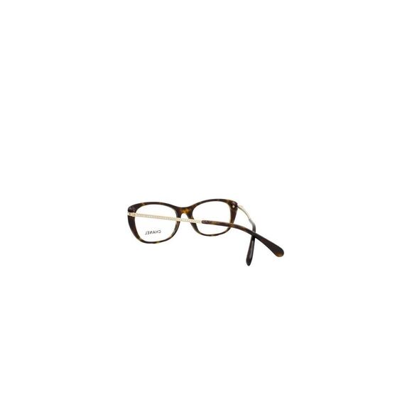 Chanel 3295B 714 CC Logo Eyeglasses Glasses Brown Havana w/ Swarovski Crystal 51 - Picture 3 of 14